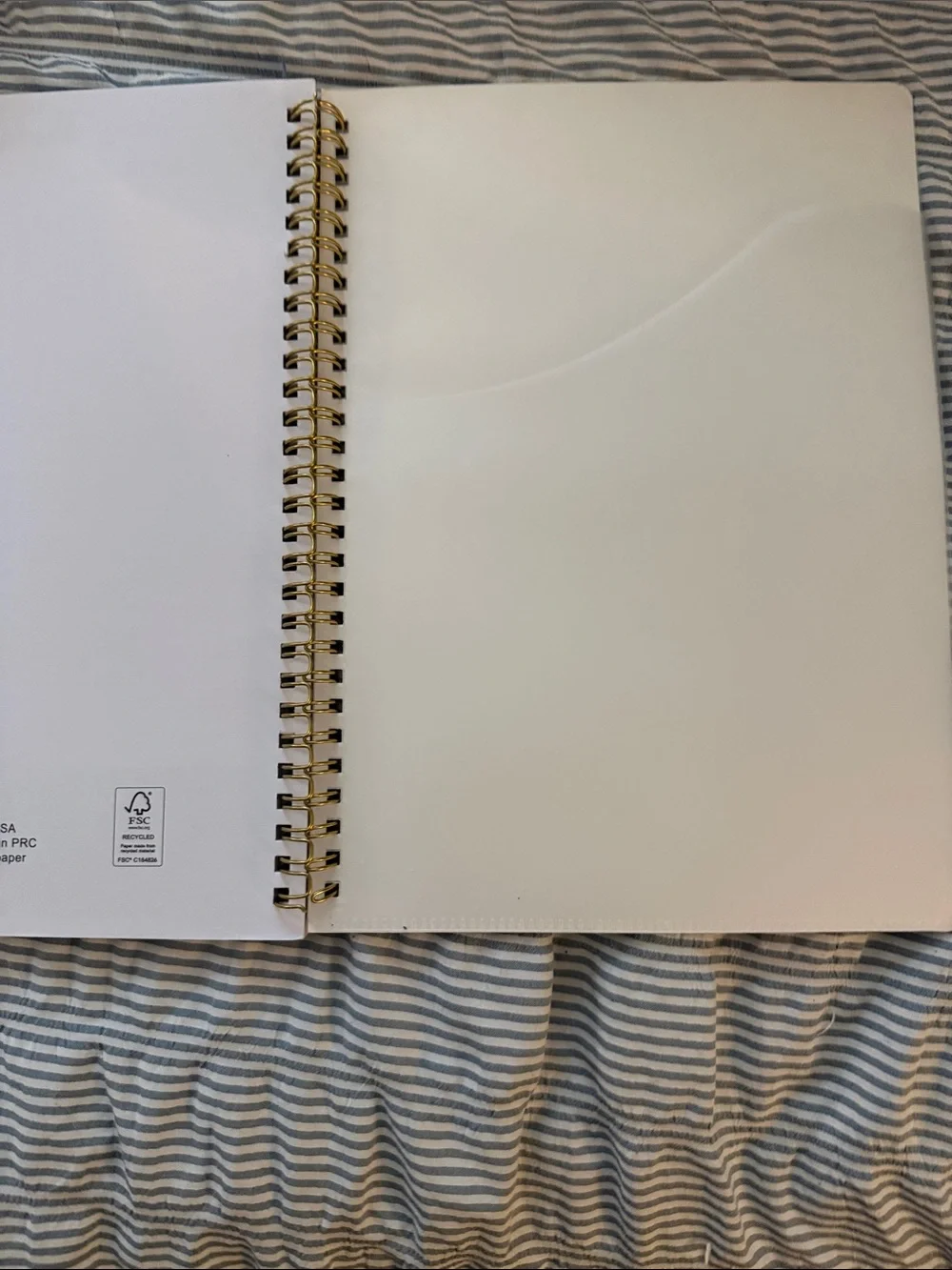 2026-2027 Floral Hummingbird Monthly Planner - Black Cover